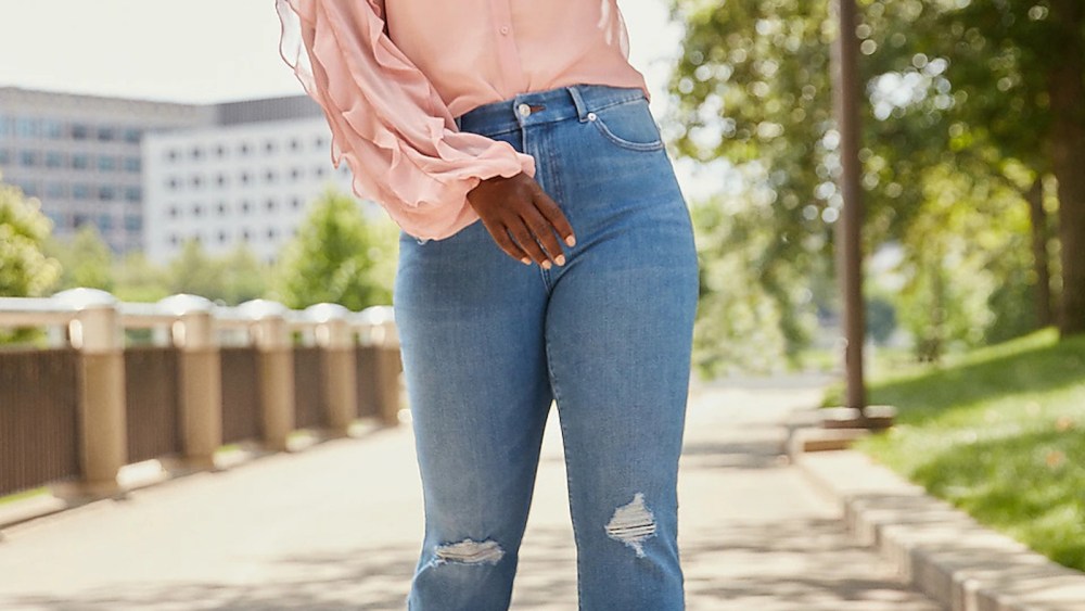 Express has ambitions to be more to consumers than a work and party fashion brand, beginning with premium-quality jeans for under $100.