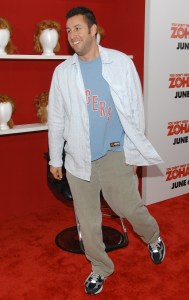 Actor Adam Sandler attends the "You Don't Mess With The Zohan" premiere at the Ziegfeld Theater on Wednesday, June 4, 2008 in New York. (AP Photo/Evan Agostini)