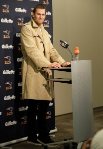 New England Patriots quarterback Tom Brady speaks at a news conference after an NFL football game against the San Francisco 49ers in Santa Clara, Calif., Sunday, Nov. 20, 2016. (AP Photo/Marcio Jose Sanchez)