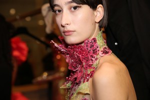 Backstage at Elie Saab Couture Spring 2022
