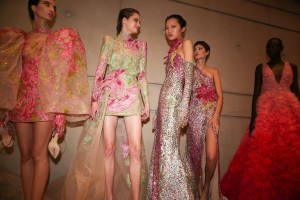 Backstage at Elie Saab Couture Spring 2022
