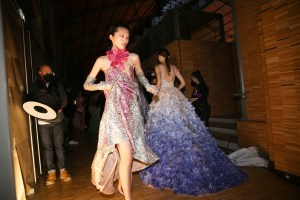 Backstage at Elie Saab Couture Spring 2022