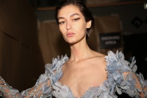 Backstage at Elie Saab Couture Spring 2022