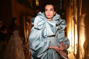 Backstage at Elie Saab Couture Spring 2022