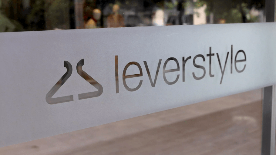 Lever Style logo on glass window.