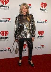 Martha Stewart, iHeart Radio, Jingle Ball, concert, red carpet, Martha Stewart, Suzie Kondi, tracksuit, Clergerie, wedges, black wedges, platform wedges, slingback wedges, wedge heels, wedge sandals
