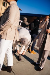 Street style at Pitti Uomo 101.