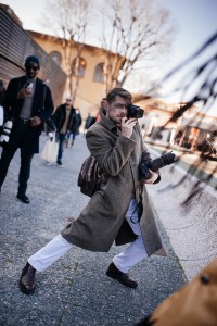Street style at Pitti Uomo 101.