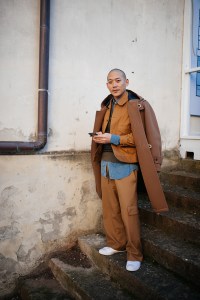 Street style at Pitti Uomo 101.