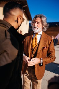 Street style at Pitti Uomo 101.