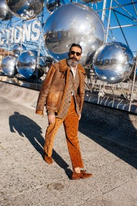 Street style at Pitti Uomo 101.
