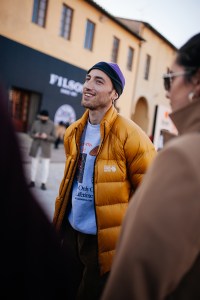 Street style at Pitti Uomo 101.