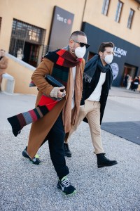Street style at Pitti Uomo 101.