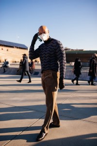 Street style at Pitti Uomo 101.