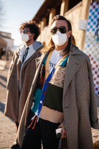 Street style at Pitti Uomo 101.