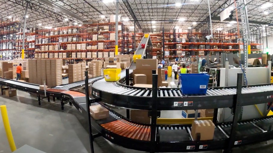 Operations in one of Ruby Has Fulfillment's distribution centers.