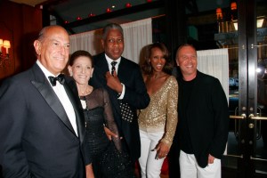 Oscar de la Renta, Annette de la Renta, Andre Leon Talley, Iman and Michael Kors attend Talley's 'A.L.T. 365+' book party at La Grenouille.
