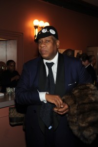 Andre Leon Talley attends the Alvin Ailey 50th Anniversary party at the New York City Center in 2008