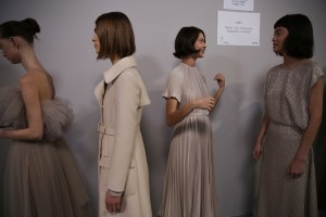 Backstage at Christian Dior Couture Spring 2022
