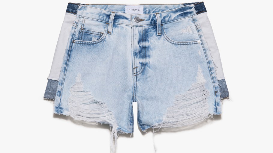 Frame launched Atelier of Denim, a line of richly hued deconstructed styles that introduce an artisanal hand-crafted look to the brand.