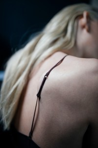 Backstage at Nensi Dojaka RTW Fall 2022 on February 19, 2022 in London
