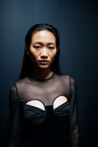 Backstage at Nensi Dojaka RTW Fall 2022 on February 19, 2022 in London