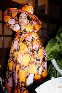 Backstage at Richard Quinn RTW Fall 2022 on February 19, 2022 in London