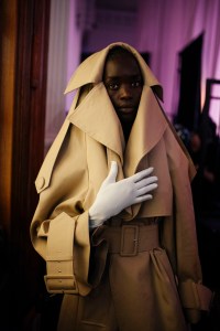 Backstage at Richard Quinn RTW Fall 2022 on February 19, 2022 in London