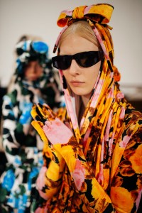 Backstage at Richard Quinn RTW Fall 2022 on February 19, 2022 in London