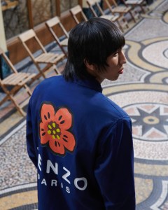 A look from Nigo's first limited-edition capsule collection for Kenzo.