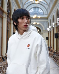 A look from Nigo's first limited-edition capsule collection for Kenzo.