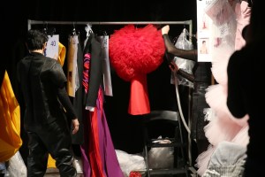 Backstage at Carolina Herrera RTW Fall 2022 ?on February 14, 2022 in New York.