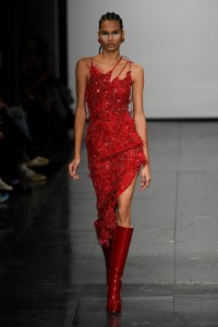 Runway at Conner Ives - NEWGEN RTW Fall 2022 ​on February 18th, 2022 in London.