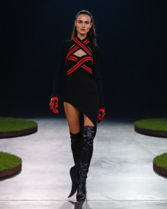 Runway at David Koma RTW Fall 2022 ​on February 20th, 2022 in London.