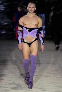 Runway at Edward Crutchley RTW Fall 2022 ​on February 18th, 2022 in London.
