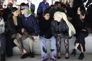 Kourtney Kardashian, Travis Barker, Alabama Luella Barker, and Atiana De La Hoya