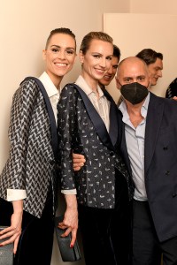 Backstage at Giorgio Armani RTW Fall 2022