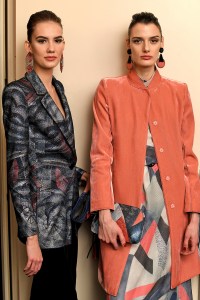 Backstage at Giorgio Armani RTW Fall 2022