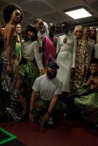 Backstage at Halpern RTW Fall 2022 ​on February 19, 2022 in City.