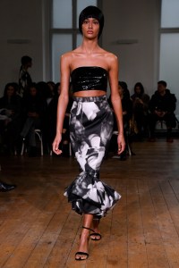 Runway at Huishan Zhang RTW Fall 2022 on February 19, 2022 in London