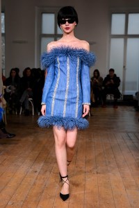 Runway at Huishan Zhang RTW Fall 2022 on February 19, 2022 in London