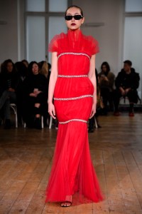 Runway at Huishan Zhang RTW Fall 2022 on February 19, 2022 in London