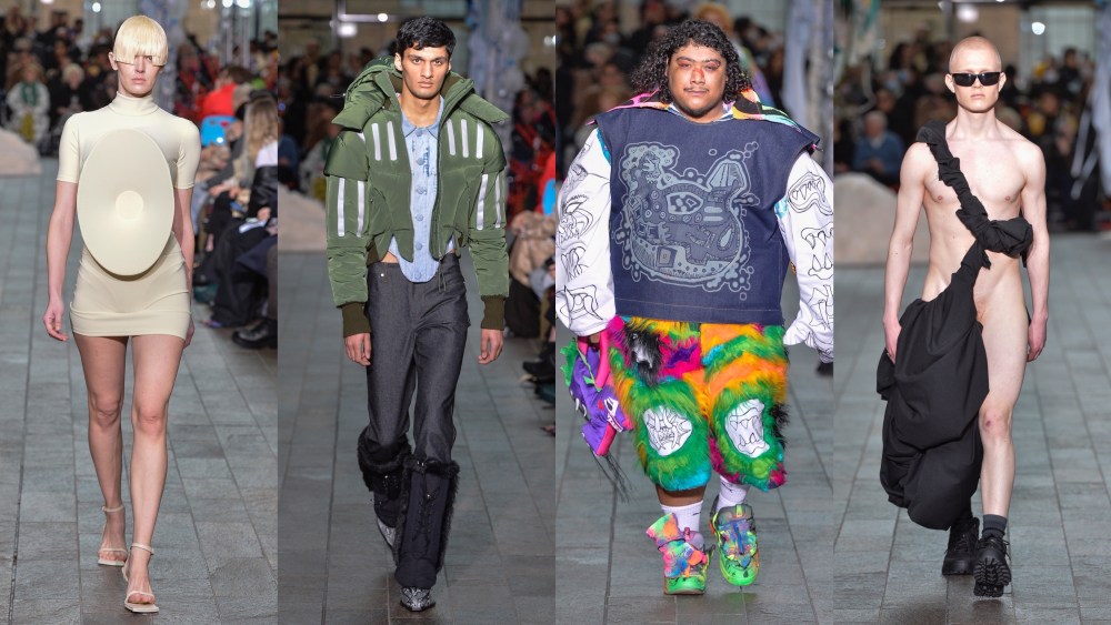 Looks from Jessan Macatangay, Juntae Kim, Ed Mendoza and Joe Pearson in the Central Saint Martins MA Fashion graduate show 2022