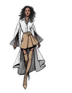 "In celebration of Adeam's 10th anniversary, I created a collection that merges my childhood memories and ideas from the brand's first NYFW collection, combining dark academia and fairy-tale aesthetics." — Hanako Maeda, Adeam