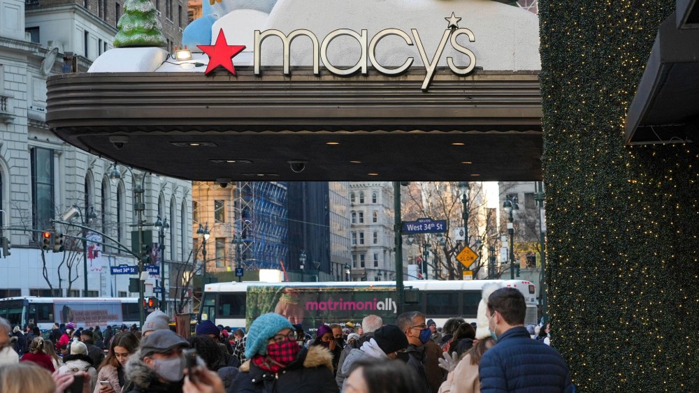 Holiday shopping last year at Macy's Herald Square.
