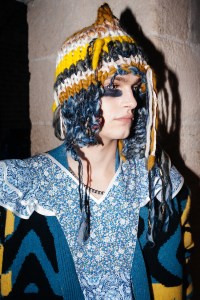 Backstage at Matty Bovan RTW Fall 2022 ​on February 19th, 2022 in London.