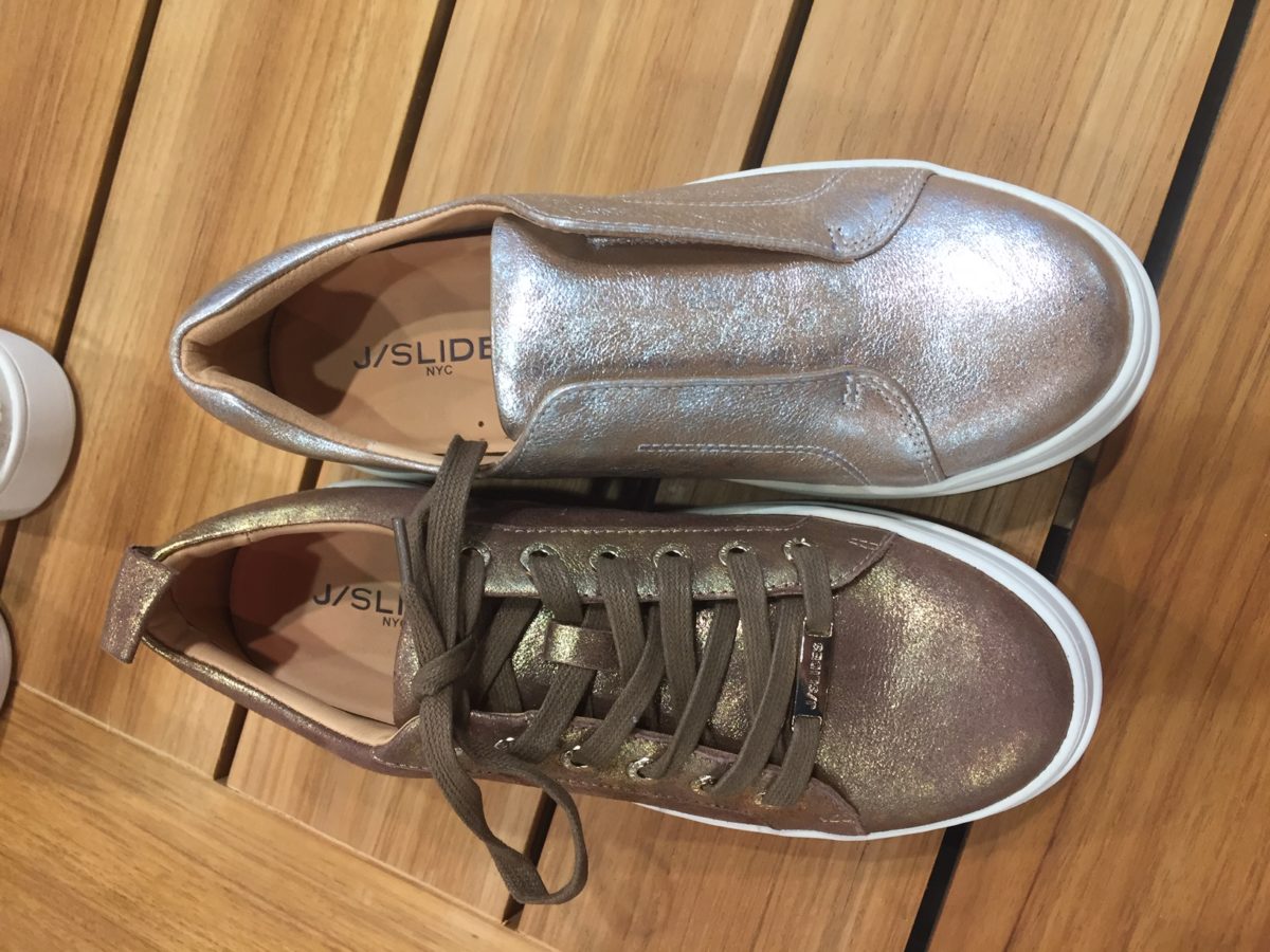 Footwear trends at the February Magic and Project shows saw metallic shine, thick soles and over-the-knee velvet boots.