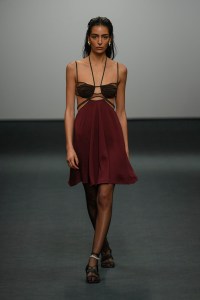 Runway at Nensi Dojaka RTW Fall 2022 ​on February 19, 2022 in City.