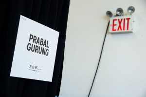 Backstage at Prabal Gurung RTW Fall 2022