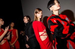 Backstage at Prabal Gurung RTW Fall 2022